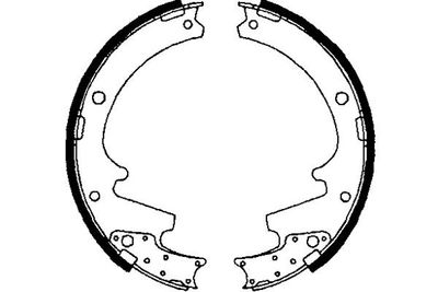 Bremžu loku komplekts KAVO PARTS KBS-6418
