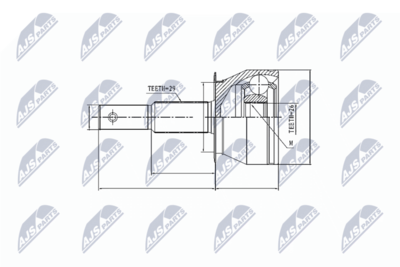 Шарнирный комплект, приводной вал NTY NPZ-NS-085