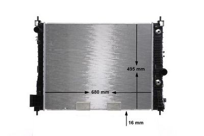 Radiators, Motora dzesēšanas sistēma MAHLE CR 2263 000S