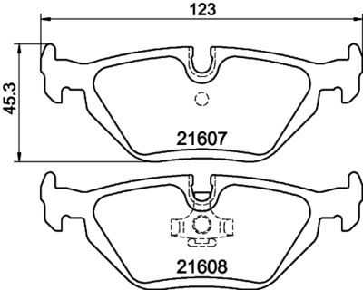 Комплект тормозных колодок, дисковый тормоз HELLA PAGID 8DB 355 007-511