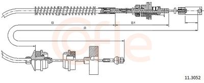 Трос, управление сцеплением COFLE 92.11.3052