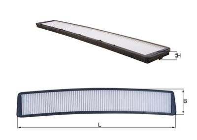 Фильтр, воздух во внутренном пространстве KNECHT LA 102