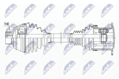 Piedziņas vārpsta NTY NPW-AU-036