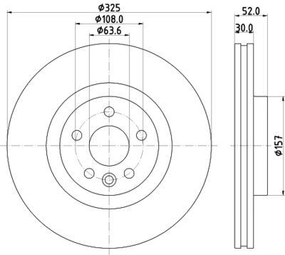 Bremžu diski HELLA PAGID 8DD 355 123-111