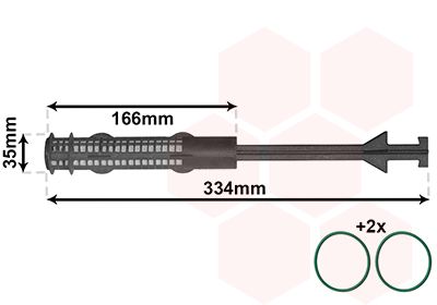 Осушитель, кондиционер VAN WEZEL 0600D279