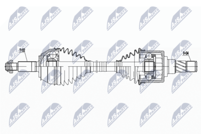 Piedziņas vārpsta NTY NPW-NS-132