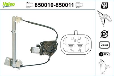 Стеклоподъемник VALEO 850010