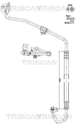 Augst-/Zemspiediena cauruļvads, Gaisa kond. sist. TRISCAN 9010 28067