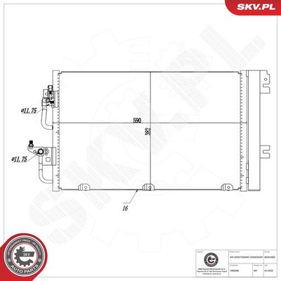 Конденсатор, кондиционер ESEN SKV 86SKV003