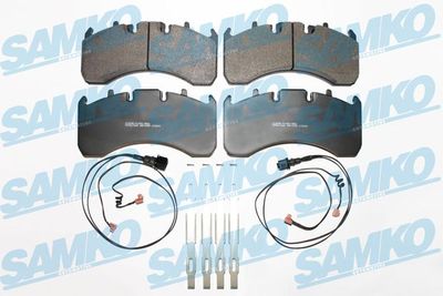 Комплект тормозных колодок, дисковый тормоз SAMKO 5SP1539A