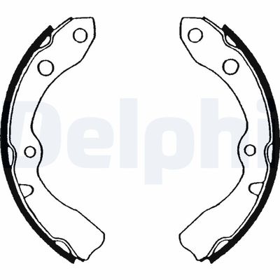 Комплект тормозных колодок DELPHI LS1569