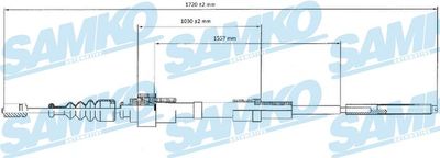 Тросик, cтояночный тормоз SAMKO C0956B