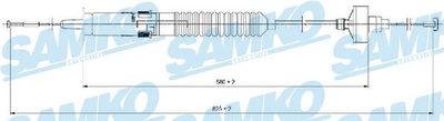 Трос, управление сцеплением SAMKO C0266C