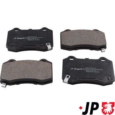 Комплект тормозных колодок, дисковый тормоз JP GROUP 6563705110