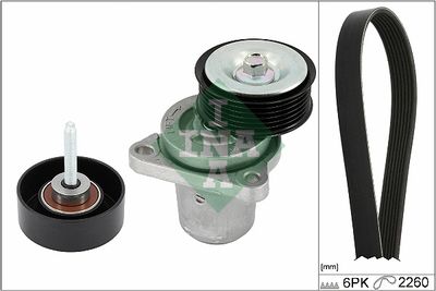 Ķīļrievu siksnu komplekts Schaeffler INA 529 0461 10