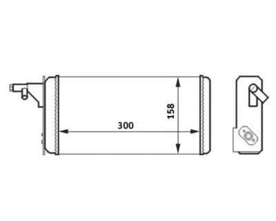 Теплообменник, отопление салона MAHLE AH 40 000S
