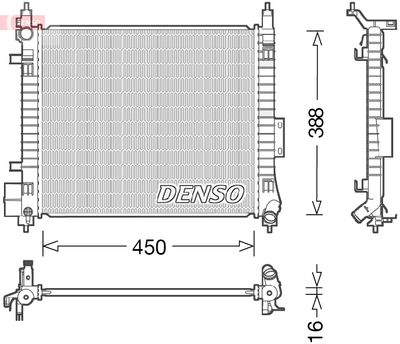 Radiators, Motora dzesēšanas sistēma DENSO DRM46054