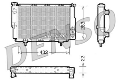 Radiators, Motora dzesēšanas sistēma DENSO DRM23061