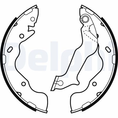 Bremžu loku komplekts DELPHI LS2059