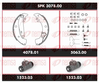 Bremžu komplekts, Trumuļu bremzes REMSA SPK 3078.00