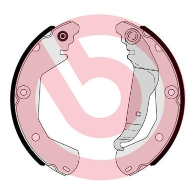 Bremžu loku kompl., Stāvbremze BREMBO S 10 518