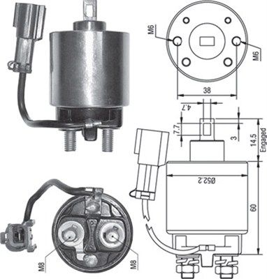 Ievilcējrelejs, Starteris MAGNETI MARELLI 940113050244