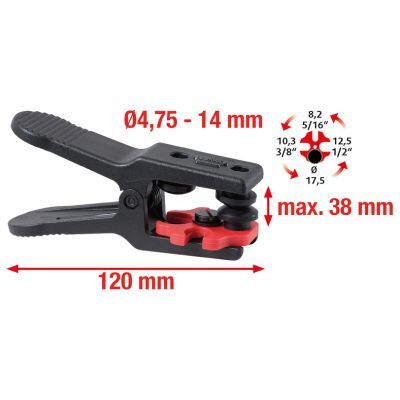 Ierobežotājs, Šļūtene/Cauruļvads KS TOOLS 122.1296