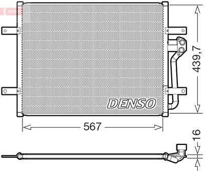 Конденсатор, кондиционер DENSO DCN32035