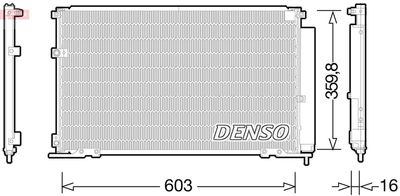 Конденсатор, кондиционер DENSO DCN50047