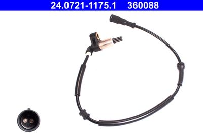 Датчик, частота вращения колеса ATE 24.0721-1175.1