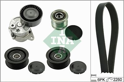 Ķīļrievu siksnu komplekts Schaeffler INA 529 0115 21