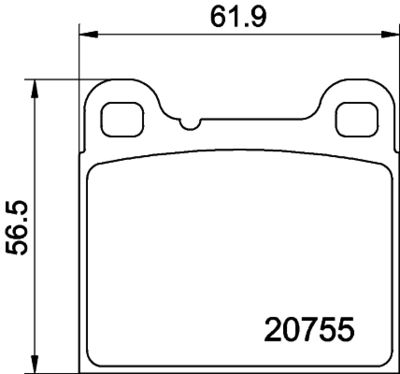 Bremžu uzliku kompl., Disku bremzes HELLA PAGID 8DB 355 008-801