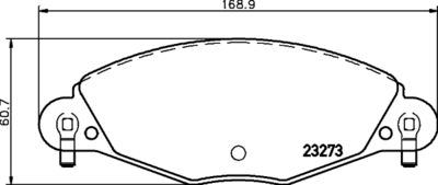 Bremžu uzliku kompl., Disku bremzes HELLA PAGID 8DB 355 019-421