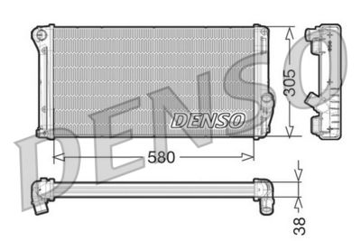 Radiators, Motora dzesēšanas sistēma DENSO DRM13020