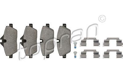 Bremžu uzliku kompl., Disku bremzes TOPRAN 501 142