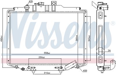 Radiators, Motora dzesēšanas sistēma NISSENS 606672
