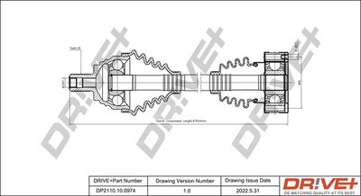 Приводной вал Dr!ve+ DP2110.10.0974