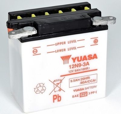 Startera akumulatoru baterija YUASA 12N9-3A