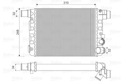 Radiators, Motora dzesēšanas sistēma VALEO 730519