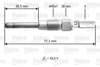 Kvēlsvece VALEO 345197