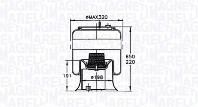 Pneimoatsperes spilvens, Pneimopiekare MAGNETI MARELLI 030607020117