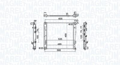 Radiators, Motora dzesēšanas sistēma MAGNETI MARELLI 350213160500