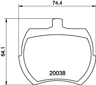 Bremžu uzliku kompl., Disku bremzes HELLA PAGID 8DB 355 007-081