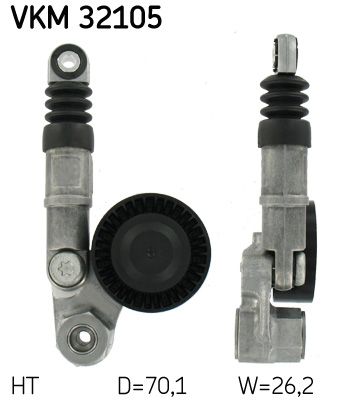Натяжитель ремня, клиновой зубча SKF VKM 32105