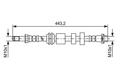 Тормозной шланг BOSCH 1 987 481 740