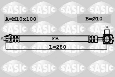 Bremžu šļūtene SASIC 6606079