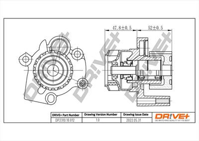 Ūdens sūknis, dzinēja dzesēšana Dr!ve+ DP2310.10.012