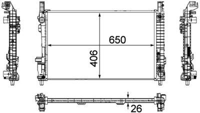 Radiators, Motora dzesēšanas sistēma MAHLE CR 781 000P