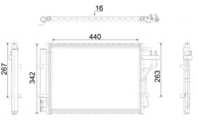 Конденсатор, кондиционер MAHLE AC 917 000P
