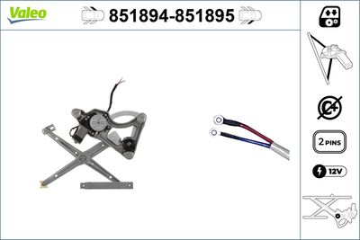 Стеклоподъемник VALEO 851894